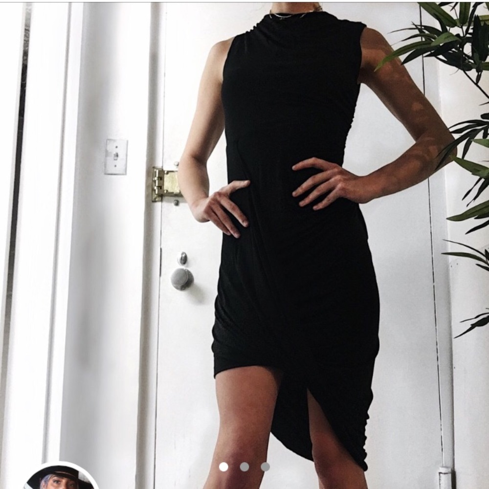 [SOLD] Draped Black Jersey Dress